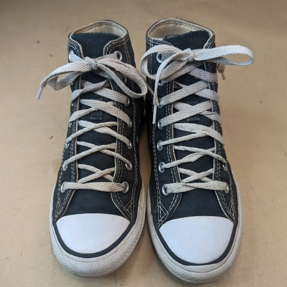 Converse All Star Chuck Taylor Classic Retro Black High Top Shoes 3J231 Youth Si